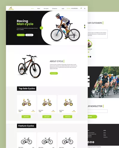 Jetcycle - Racing Cycle PSD Template