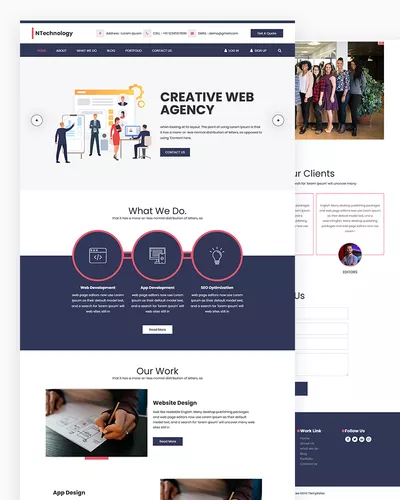 Ntechnology - Web Agency HTML Template