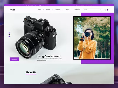 Role - Camera Shop PSD Template