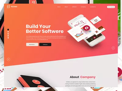 Techno - Software Company PSD Template