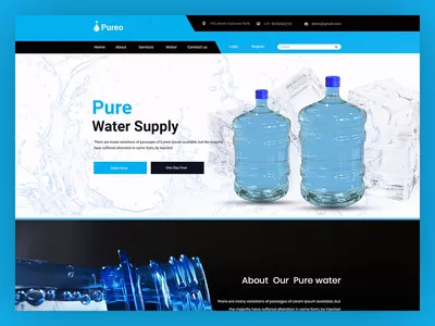 Pureo - Water Supply PSD Template