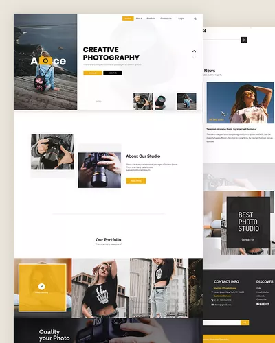 Ace - Photography PSD Template
