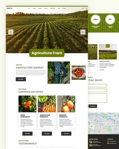 Agropro - Agriculture farm Website Template
