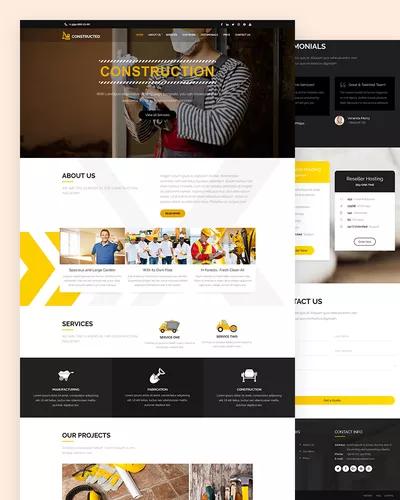 Architects - Free Construction Website Responsive