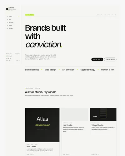 Axioma — Creative Agency Website Template