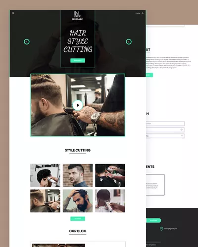 Bersdark - Hair Cutting HTML Template