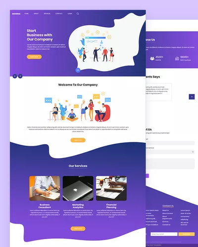 Bigwing - Business Startup PSD Template