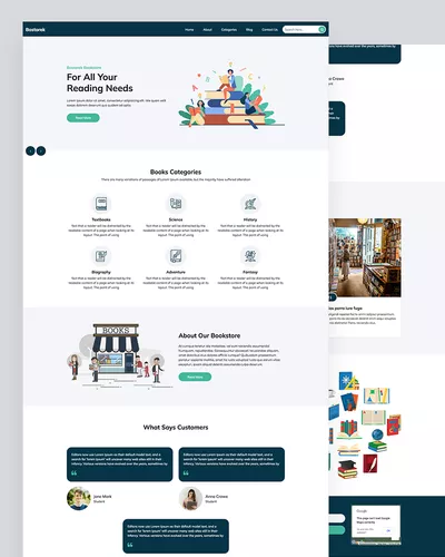 Bostorek - Book Store Website Template