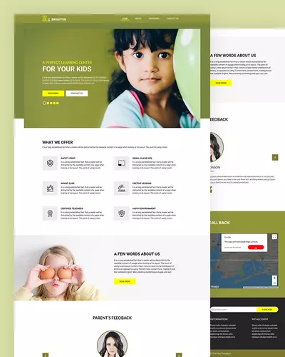 Brighton - Learning center PSD Template