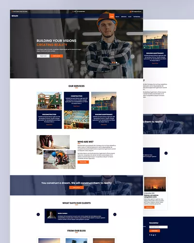 Brincht - Construction HTML Template
