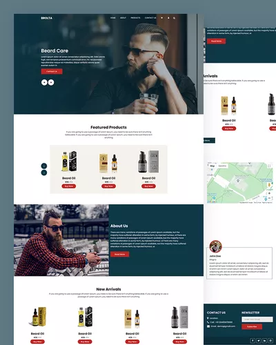 Brolta - Beard Barber Website Template