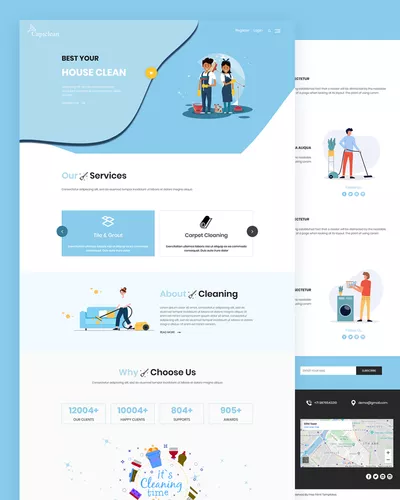 Capiclean - House Clean HTML Template