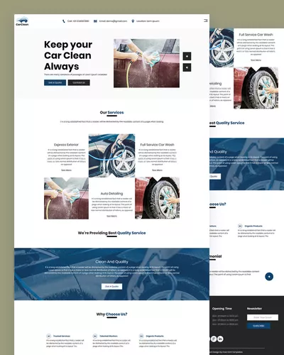 Clean - Cleaning PSD Template