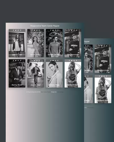 Free Responsive Card Flipper Template