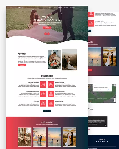 Caree - Wedding Planners HTML Template