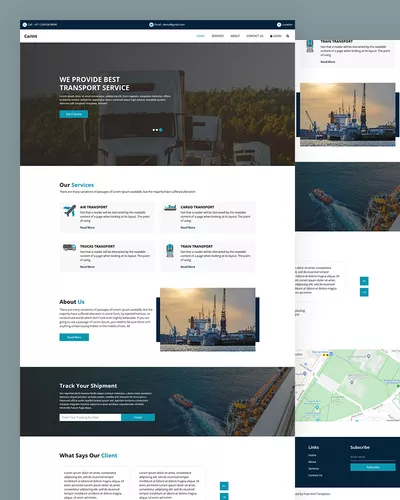 Carint - Transport Service Website Template