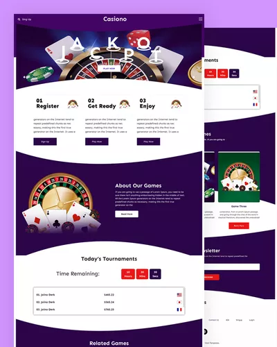 Casiono - Casino HTML Template