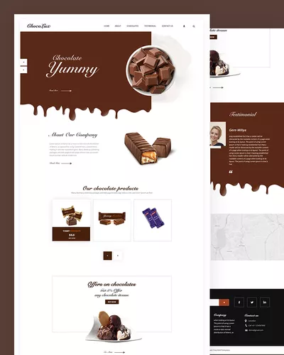 Chocolux - Free Chocolate HTML Template