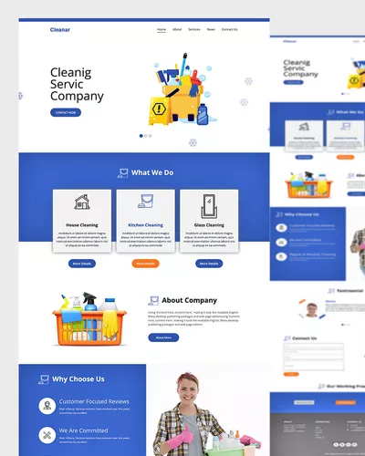 Cleanar - Handyman Services Website Template
