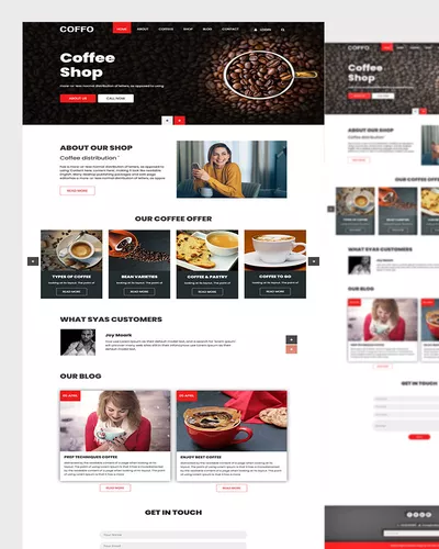 Coffo – A Modern Coffee Shop Website Template