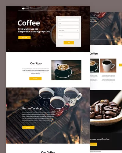 Coffeee - Free Coffee HTML Template