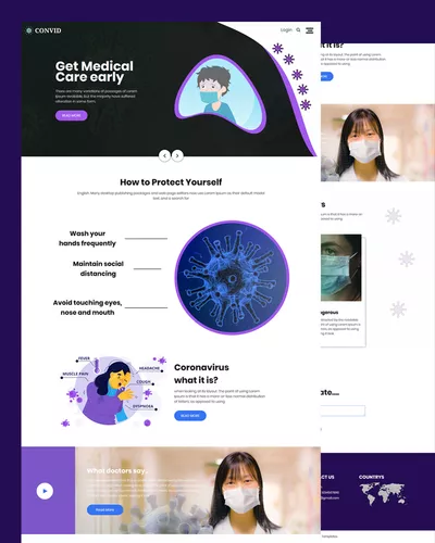 Convid - Free Coronavirus HTML Template