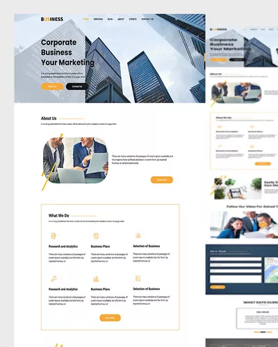Corporate Business - HTML Website Template