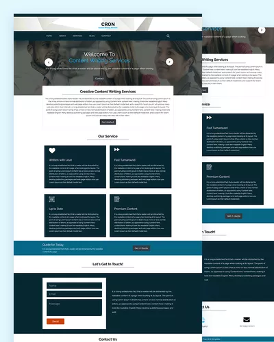 Cron - Content Writer Html Template