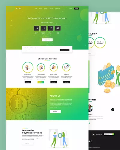 Cypo - Bitcoin PSD Template