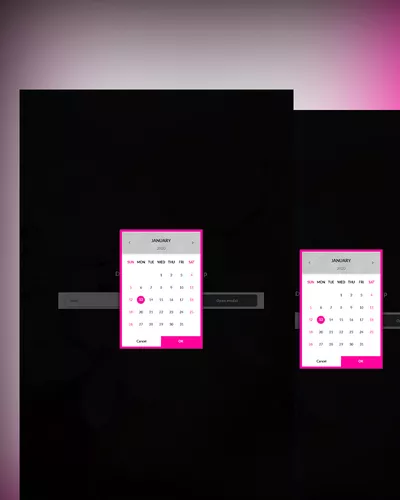 Free Responsive Datepicker With Modal Popup