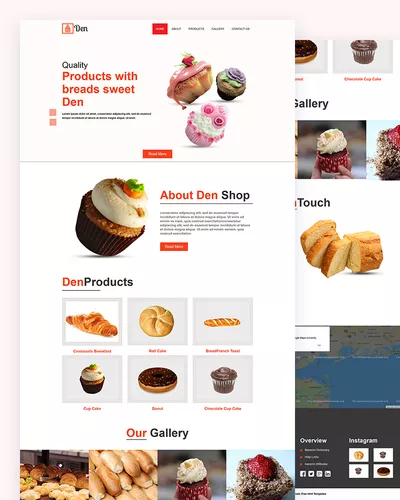 Den - Bakery Shop Html Template