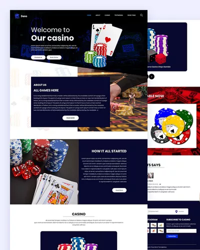Deno - Free Casino Html Template