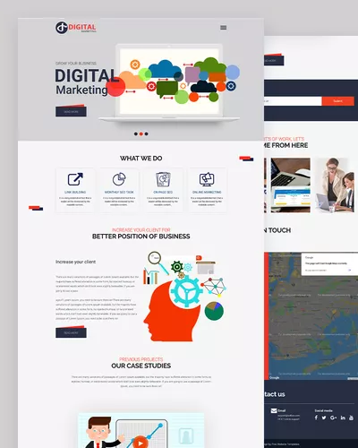 Digital - Free SEO Marketing Website Template
