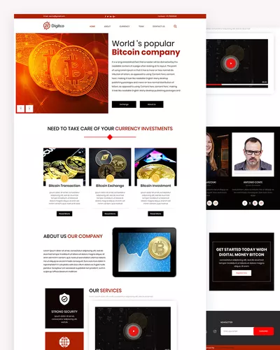 Digitco - Free Bitcoin HTML Template