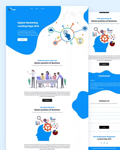 Diigo - Digital Marketing Html Template