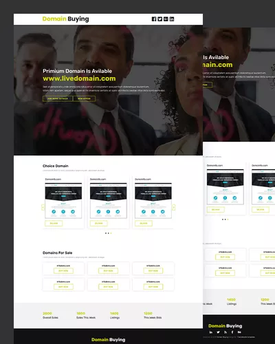 Domain Buying - Free Domain Sale Website Template