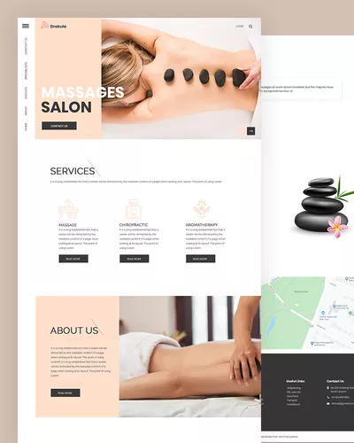 Drokula - Massages Salon PSD Template