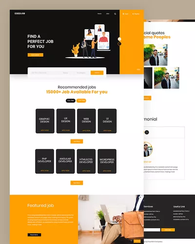 Edeedjob - Job Portal PSD Template