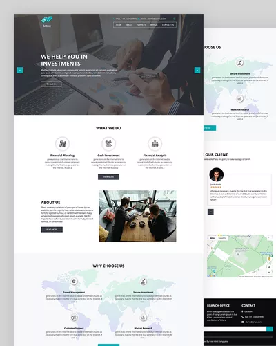 Entex - Investment HTML Template