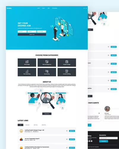 Entory - Job Portal HTML Template