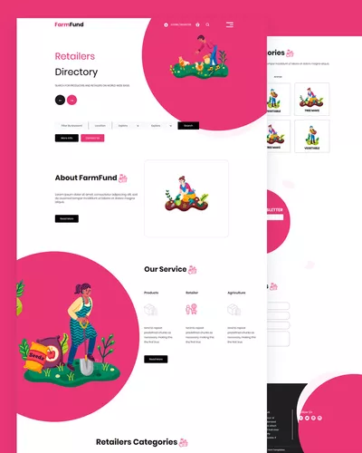 Farmfund - Retailers PSD Template