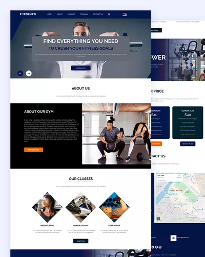 Fitcento - Gym Website Html Template