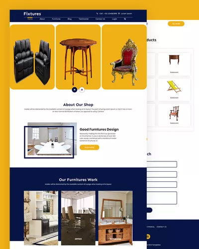 Fixtures - Furniture HTML Template