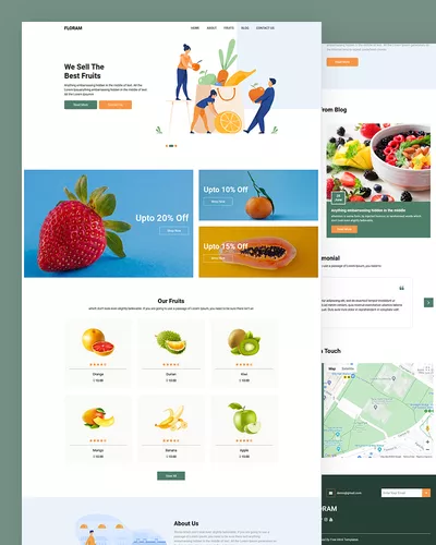 Floram - Free Fruits HTML Template