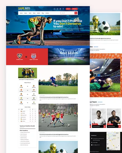 Game - Free Entertainment Game Website Template