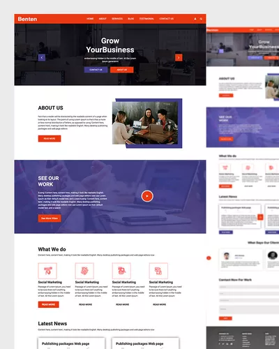 Benten Boost: Grow Your Business with Our Website Template