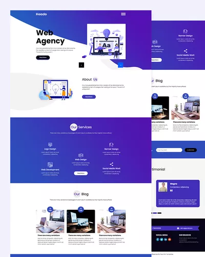 Heado – Web Agency Web Development template