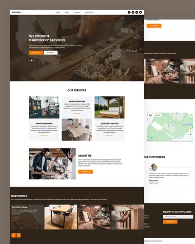 Hicknell - Free Carpentry Website HTML Template