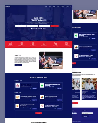 Hirevac - Career Job HTML Template