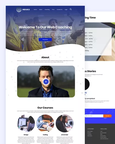 Induko - Coaching Classes HTML Template